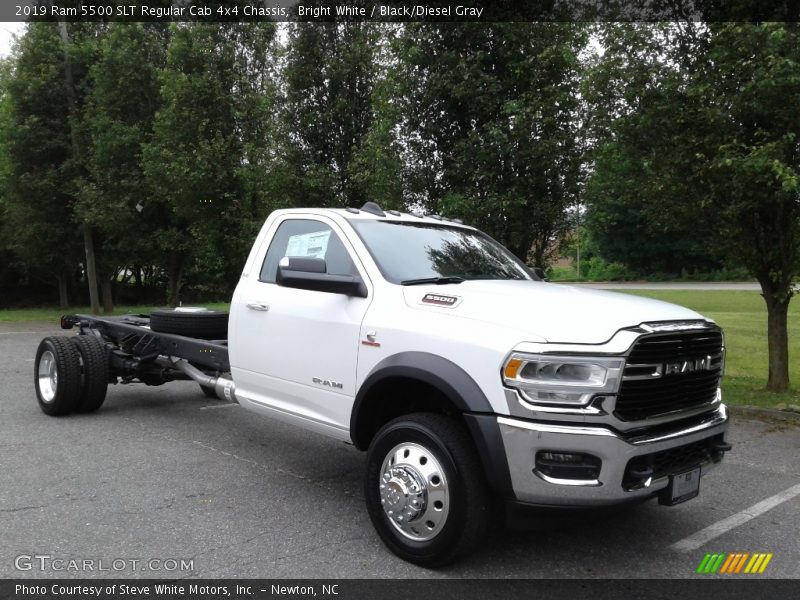 Bright White / Black/Diesel Gray 2019 Ram 5500 SLT Regular Cab 4x4 Chassis