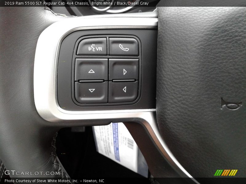 Bright White / Black/Diesel Gray 2019 Ram 5500 SLT Regular Cab 4x4 Chassis