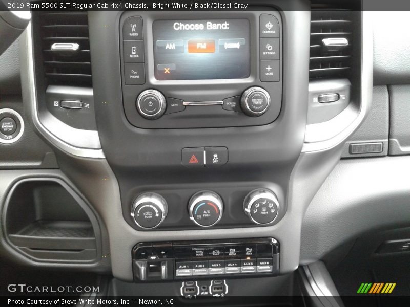 Bright White / Black/Diesel Gray 2019 Ram 5500 SLT Regular Cab 4x4 Chassis