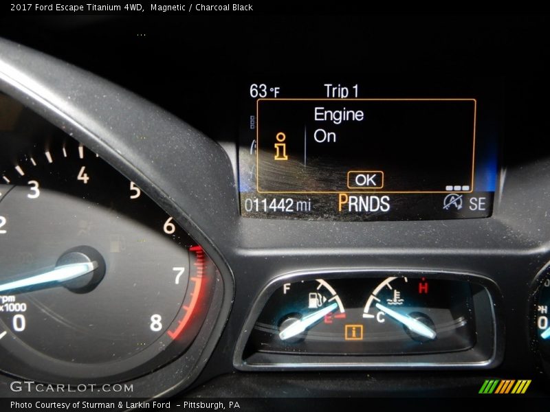 Magnetic / Charcoal Black 2017 Ford Escape Titanium 4WD
