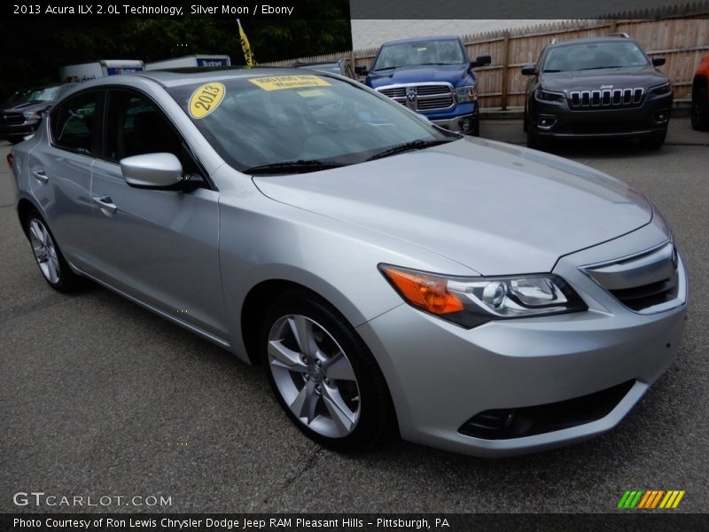 Silver Moon / Ebony 2013 Acura ILX 2.0L Technology