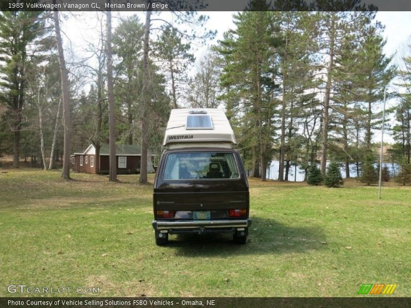 Merian Brown / Beige 1985 Volkswagen Vanagon GL