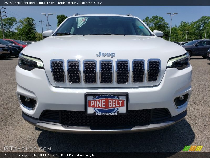 Bright White / Black/Ski Grey 2019 Jeep Cherokee Limited 4x4