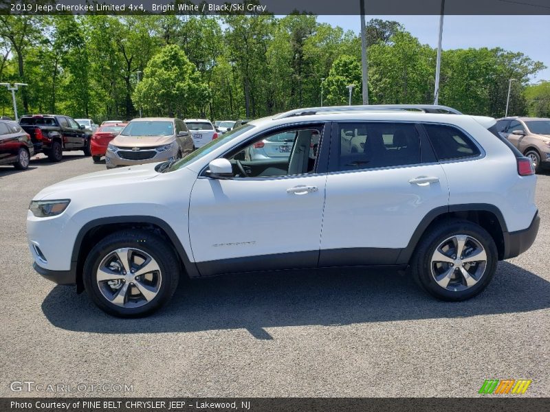 Bright White / Black/Ski Grey 2019 Jeep Cherokee Limited 4x4