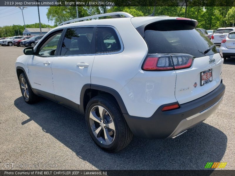 Bright White / Black/Ski Grey 2019 Jeep Cherokee Limited 4x4