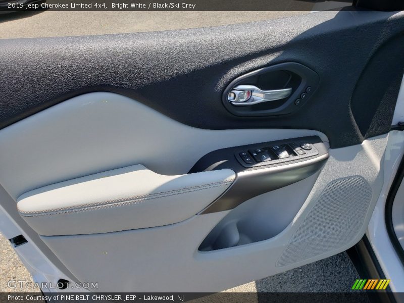Bright White / Black/Ski Grey 2019 Jeep Cherokee Limited 4x4