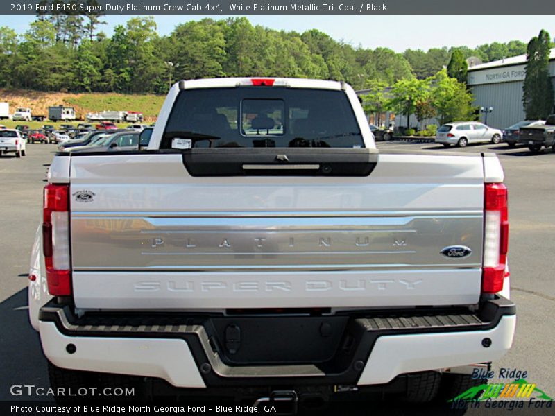 White Platinum Metallic Tri-Coat / Black 2019 Ford F450 Super Duty Platinum Crew Cab 4x4