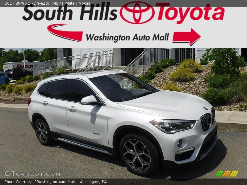 Alpine White / Mocha 2017 BMW X1 xDrive28i