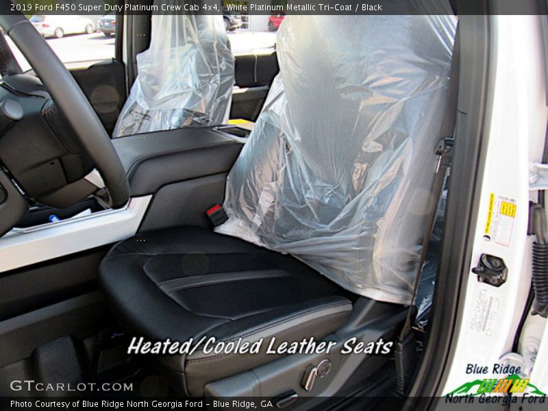 White Platinum Metallic Tri-Coat / Black 2019 Ford F450 Super Duty Platinum Crew Cab 4x4