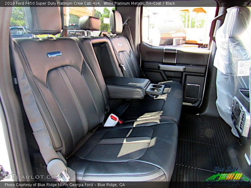 White Platinum Metallic Tri-Coat / Black 2019 Ford F450 Super Duty Platinum Crew Cab 4x4