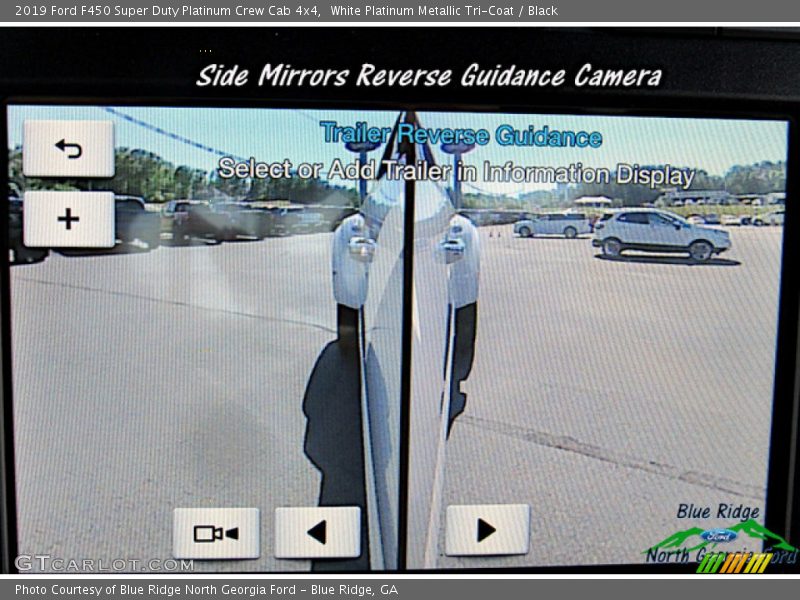 White Platinum Metallic Tri-Coat / Black 2019 Ford F450 Super Duty Platinum Crew Cab 4x4
