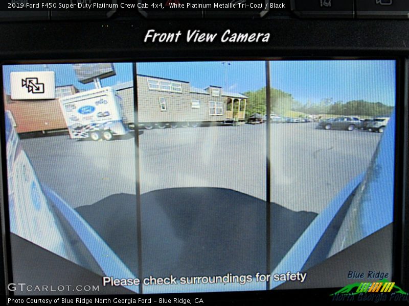 White Platinum Metallic Tri-Coat / Black 2019 Ford F450 Super Duty Platinum Crew Cab 4x4