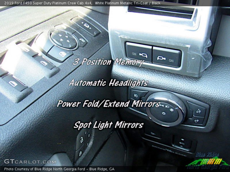White Platinum Metallic Tri-Coat / Black 2019 Ford F450 Super Duty Platinum Crew Cab 4x4
