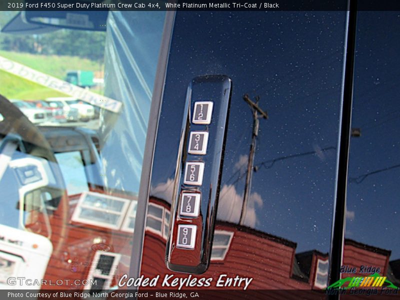 White Platinum Metallic Tri-Coat / Black 2019 Ford F450 Super Duty Platinum Crew Cab 4x4