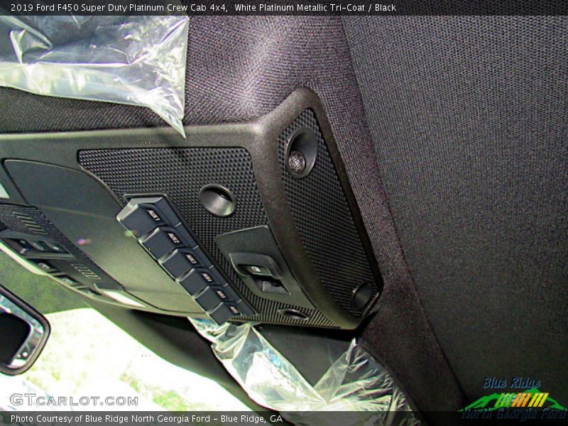White Platinum Metallic Tri-Coat / Black 2019 Ford F450 Super Duty Platinum Crew Cab 4x4