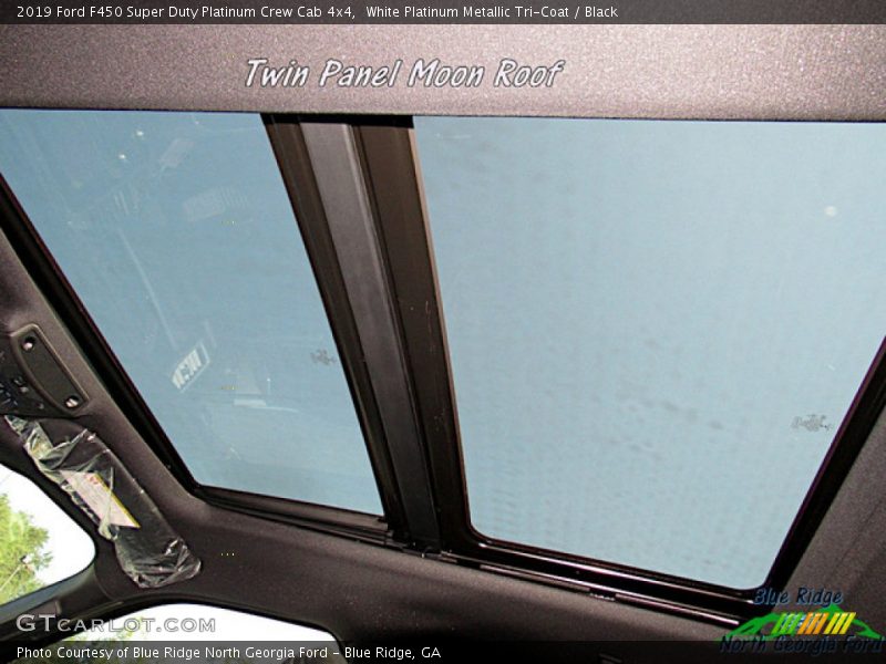 White Platinum Metallic Tri-Coat / Black 2019 Ford F450 Super Duty Platinum Crew Cab 4x4