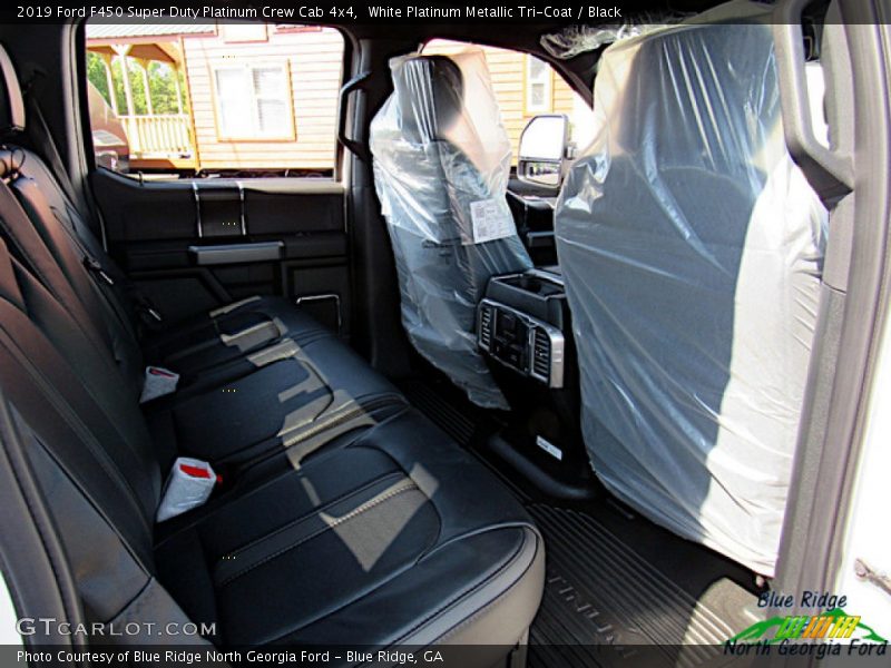 White Platinum Metallic Tri-Coat / Black 2019 Ford F450 Super Duty Platinum Crew Cab 4x4