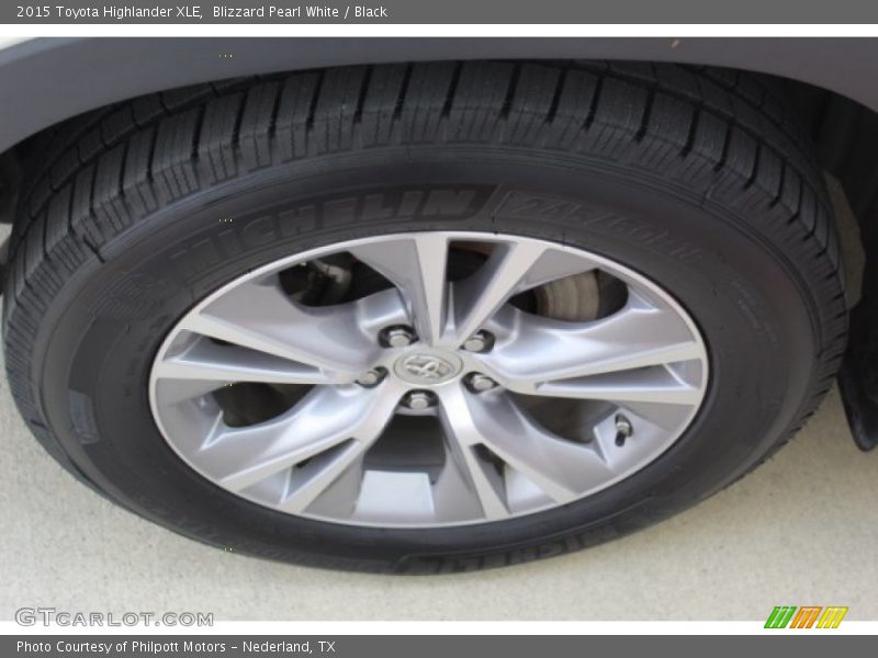 Blizzard Pearl White / Black 2015 Toyota Highlander XLE