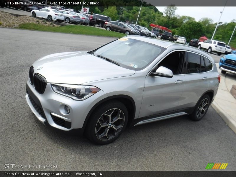 Glacier Silver Metallic / Black 2016 BMW X1 xDrive28i