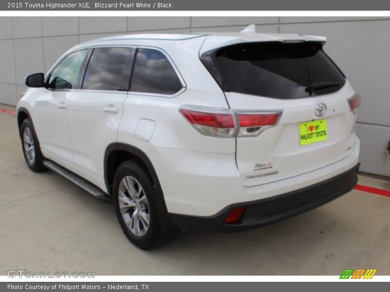 Blizzard Pearl White / Black 2015 Toyota Highlander XLE