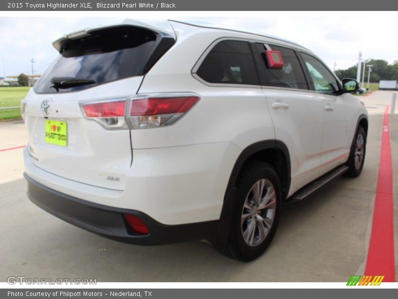 Blizzard Pearl White / Black 2015 Toyota Highlander XLE