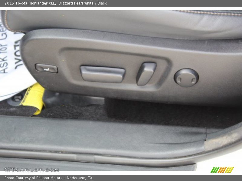 Blizzard Pearl White / Black 2015 Toyota Highlander XLE
