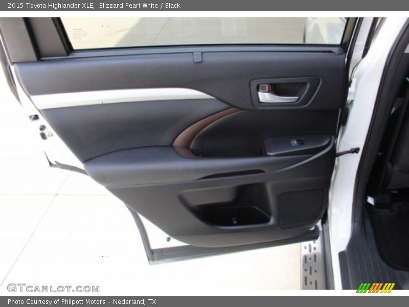 Blizzard Pearl White / Black 2015 Toyota Highlander XLE
