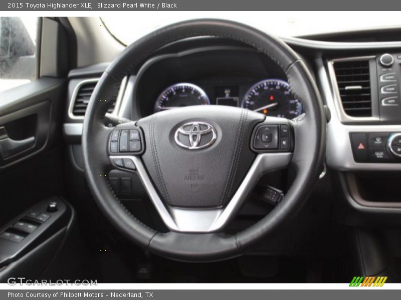 Blizzard Pearl White / Black 2015 Toyota Highlander XLE