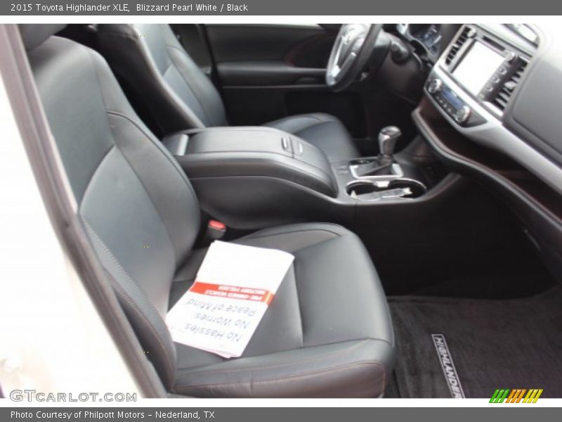 Blizzard Pearl White / Black 2015 Toyota Highlander XLE