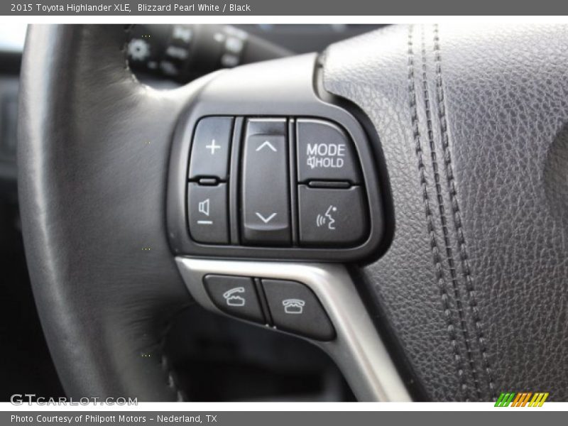Blizzard Pearl White / Black 2015 Toyota Highlander XLE