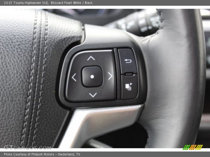 Blizzard Pearl White / Black 2015 Toyota Highlander XLE