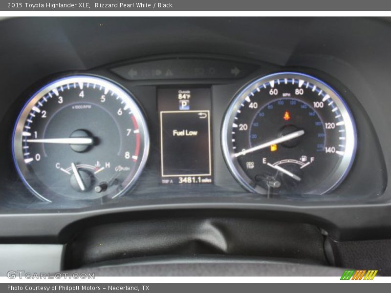 Blizzard Pearl White / Black 2015 Toyota Highlander XLE