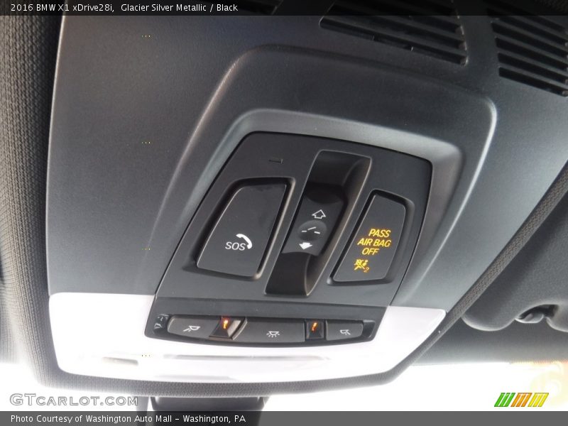 Glacier Silver Metallic / Black 2016 BMW X1 xDrive28i