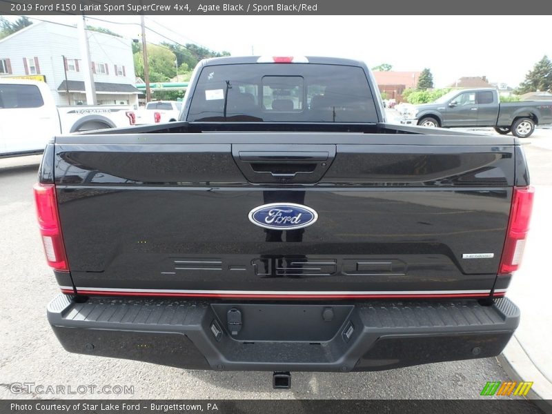 Agate Black / Sport Black/Red 2019 Ford F150 Lariat Sport SuperCrew 4x4