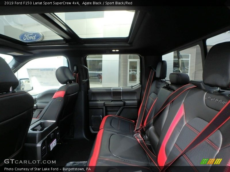 Agate Black / Sport Black/Red 2019 Ford F150 Lariat Sport SuperCrew 4x4