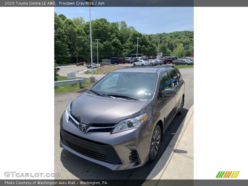 Predawn Gray Mica / Ash 2020 Toyota Sienna LE AWD