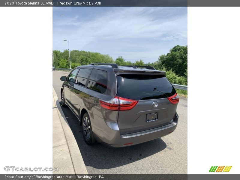 Predawn Gray Mica / Ash 2020 Toyota Sienna LE AWD