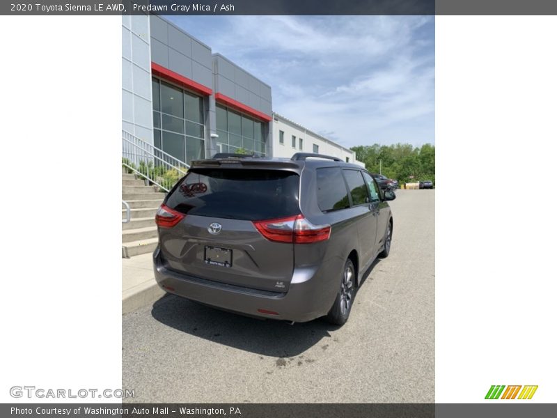 Predawn Gray Mica / Ash 2020 Toyota Sienna LE AWD