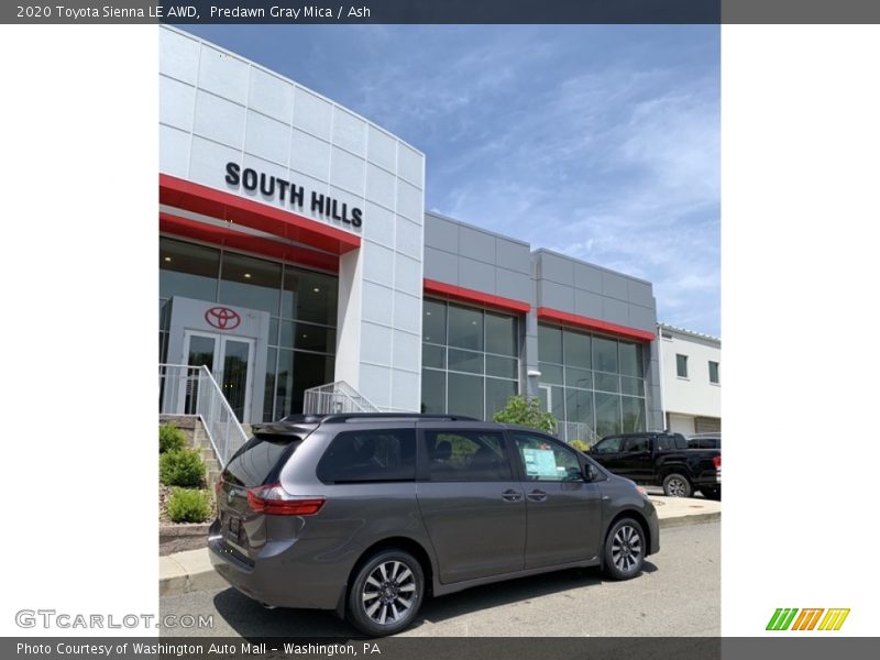 Predawn Gray Mica / Ash 2020 Toyota Sienna LE AWD