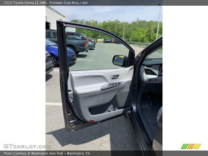Predawn Gray Mica / Ash 2020 Toyota Sienna LE AWD