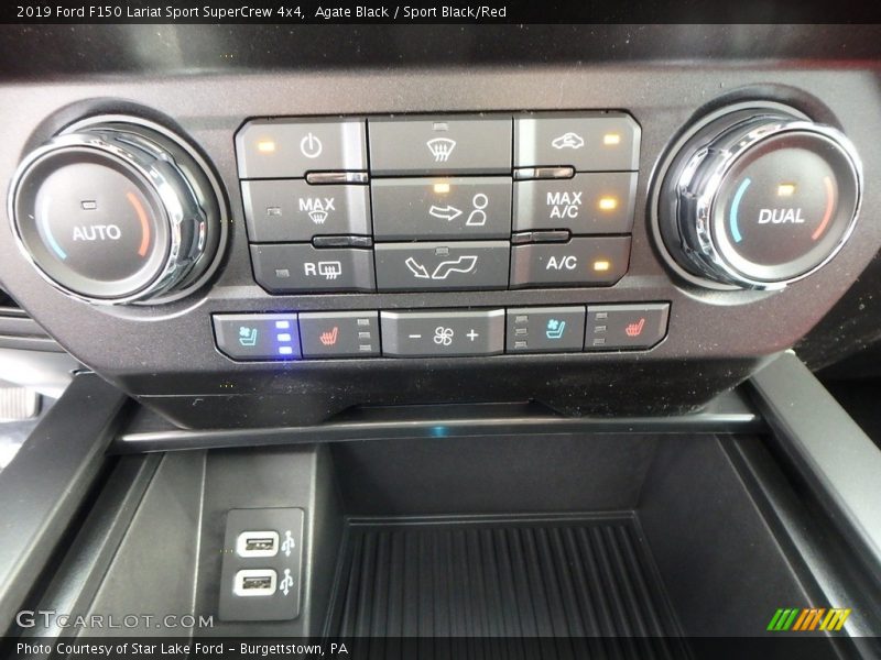 Agate Black / Sport Black/Red 2019 Ford F150 Lariat Sport SuperCrew 4x4