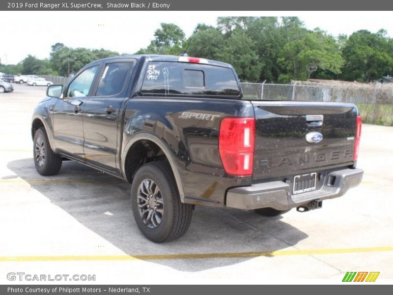 Shadow Black / Ebony 2019 Ford Ranger XL SuperCrew