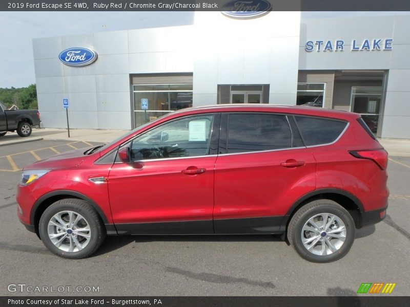 Ruby Red / Chromite Gray/Charcoal Black 2019 Ford Escape SE 4WD