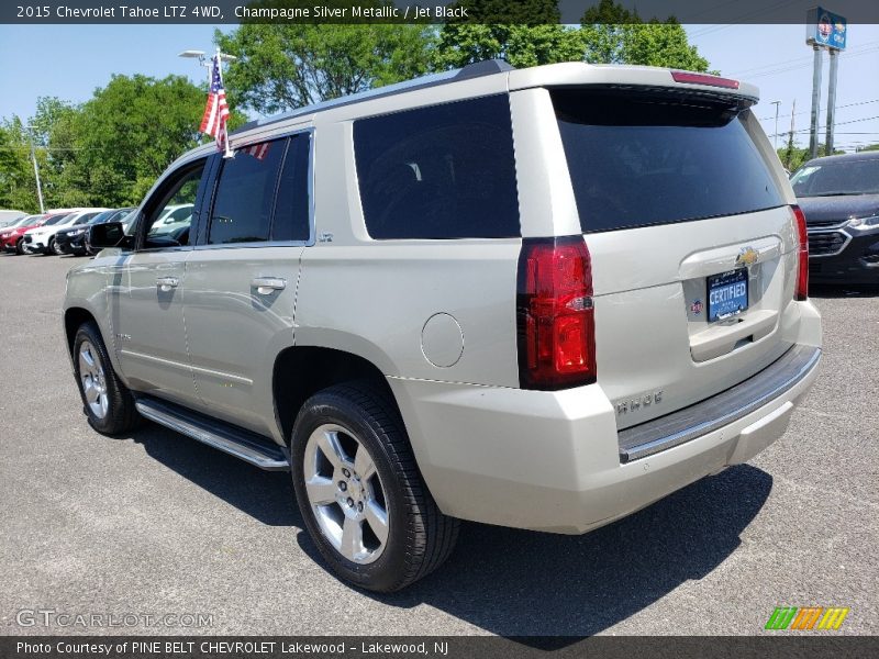 Champagne Silver Metallic / Jet Black 2015 Chevrolet Tahoe LTZ 4WD