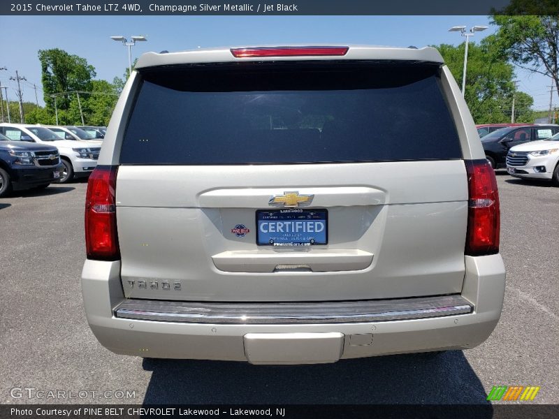 Champagne Silver Metallic / Jet Black 2015 Chevrolet Tahoe LTZ 4WD