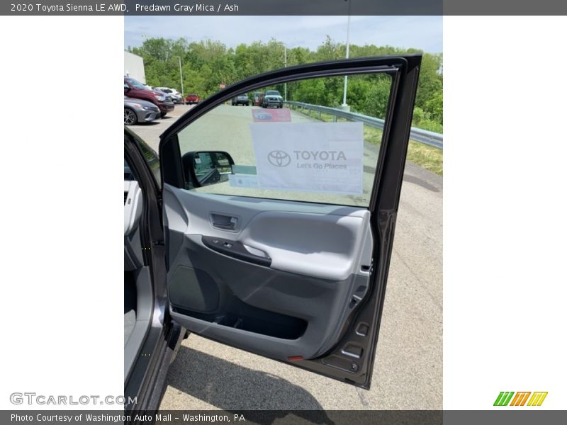 Predawn Gray Mica / Ash 2020 Toyota Sienna LE AWD