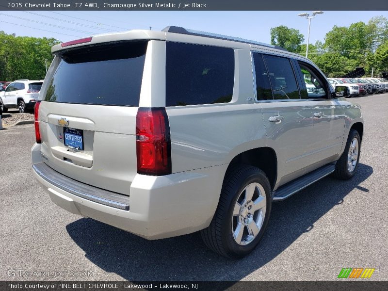 Champagne Silver Metallic / Jet Black 2015 Chevrolet Tahoe LTZ 4WD