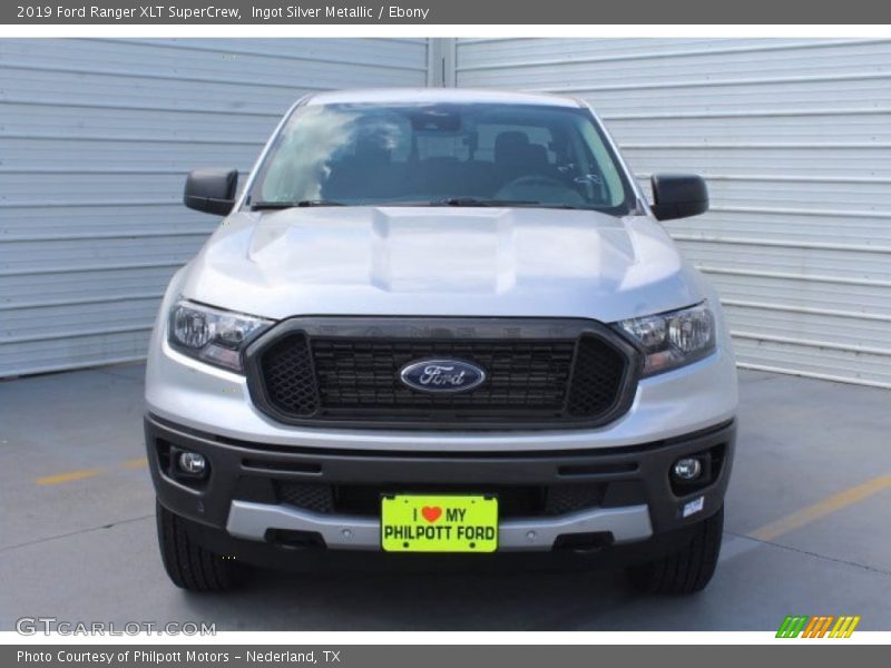Ingot Silver Metallic / Ebony 2019 Ford Ranger XLT SuperCrew