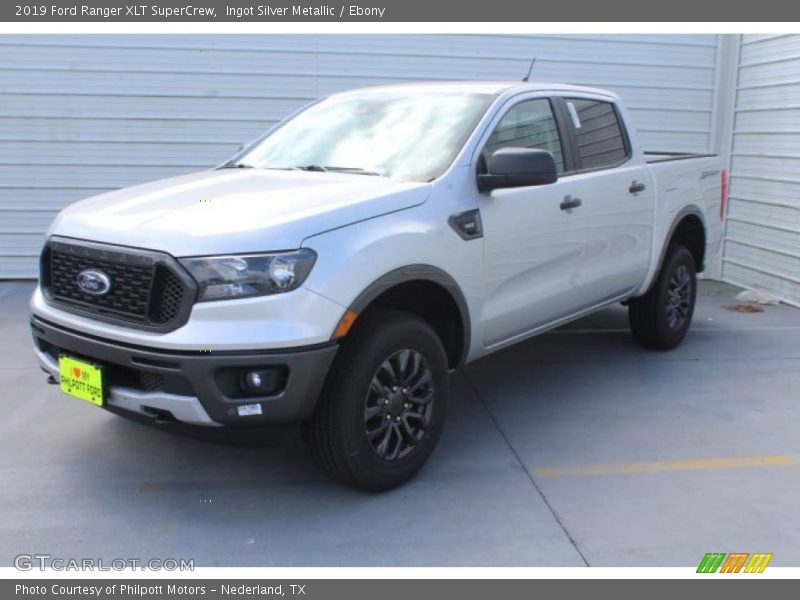 Ingot Silver Metallic / Ebony 2019 Ford Ranger XLT SuperCrew