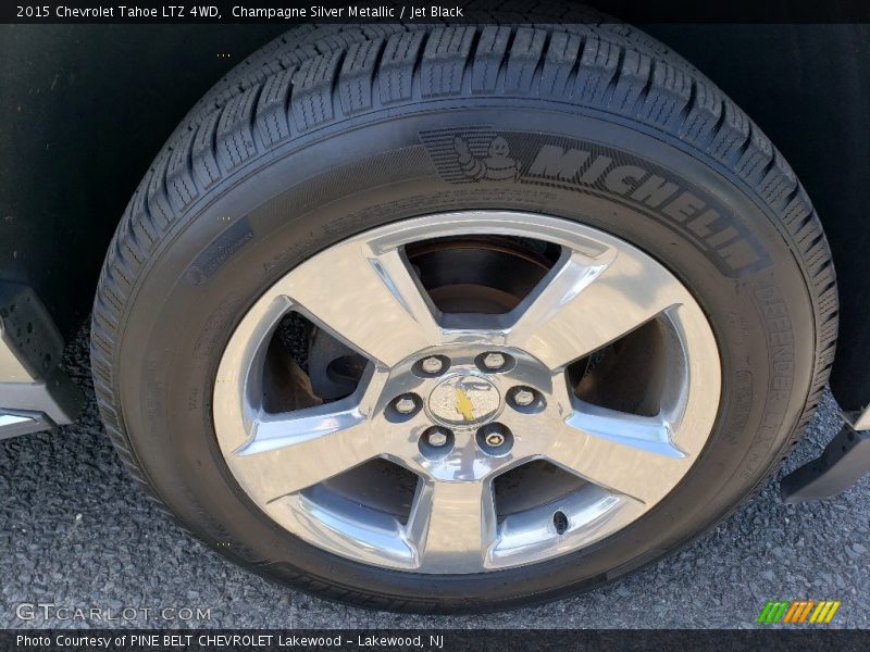 Champagne Silver Metallic / Jet Black 2015 Chevrolet Tahoe LTZ 4WD